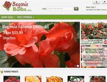 Tablet Screenshot of begoniabulbs.com